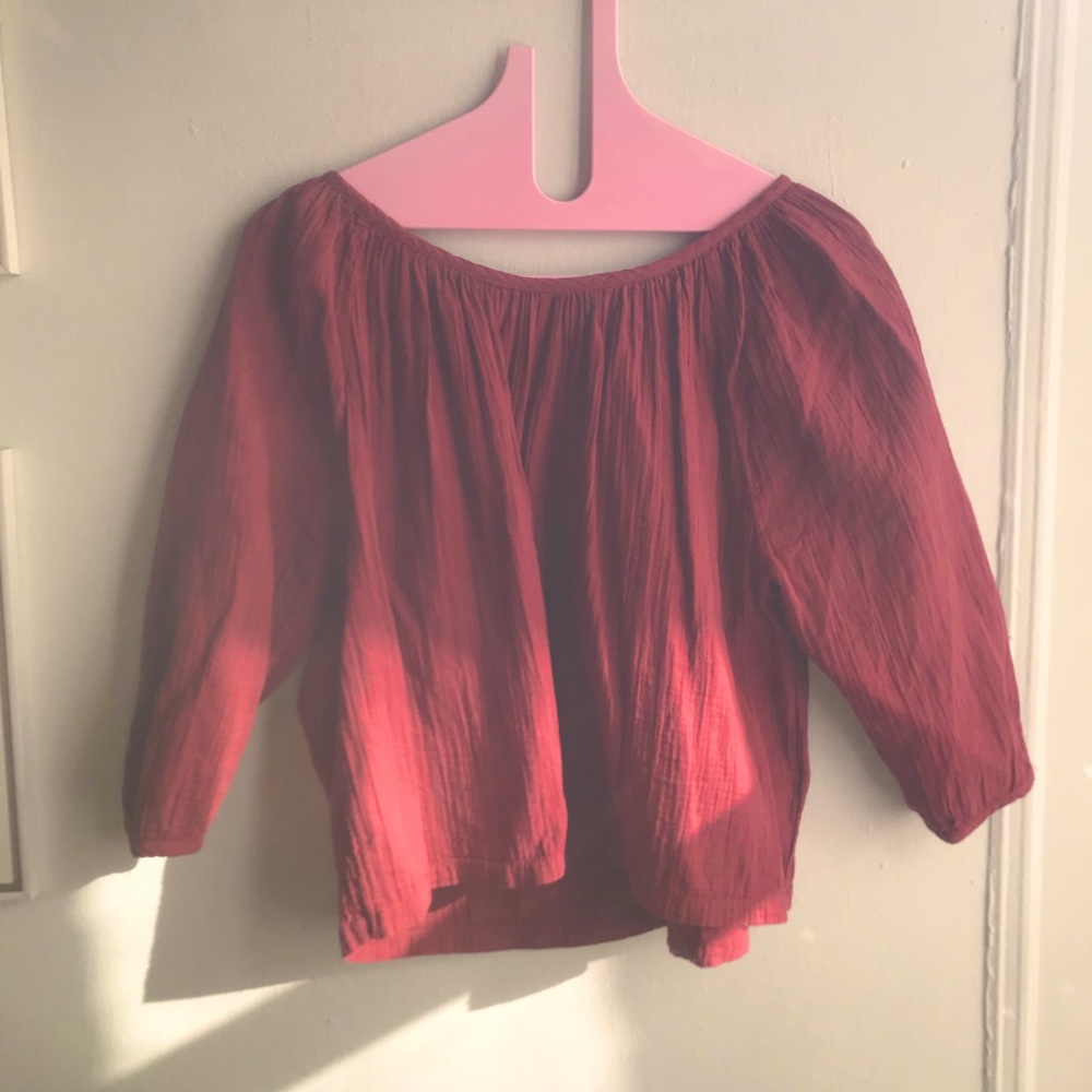 Atelier delphine Afton top crinkled cotton